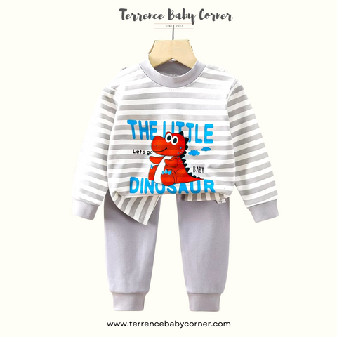 Toddler Kids The Little Dinosaurs Longsleeve Pants Set