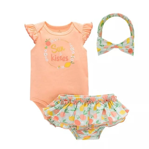 Sun Kisses Infant Girl OOTD Set