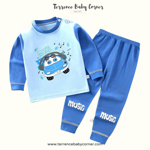 Toddler Kids Music Longsleeve Pants Set