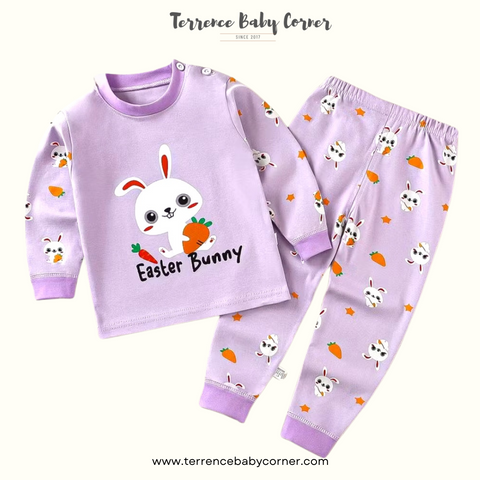 Toddler Kids Bunny Longsleeve Pants Set