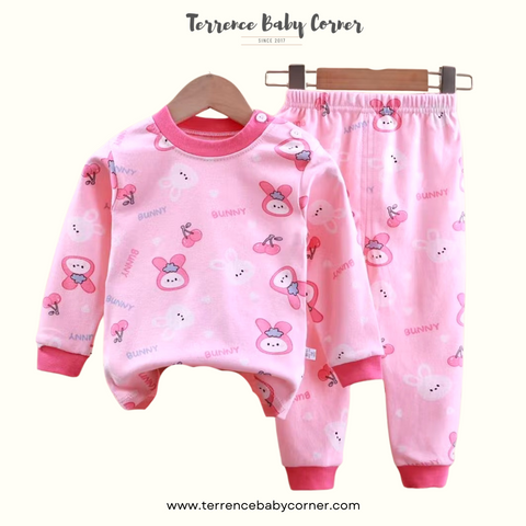 Toddler Kids Girl Rabbit Longsleeve Pants Set