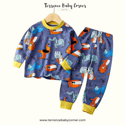 Toddler Kids Fox Longsleeve Pants Set
