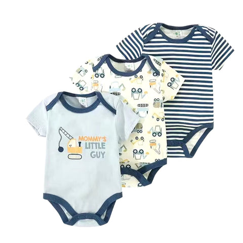Mommy's Little Guy 3pc Infanr Bodysuit Clothes Set