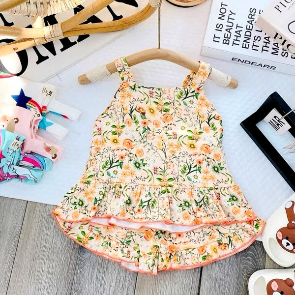 Infant Girl Toddler Kids Sleeveless Top Short Set