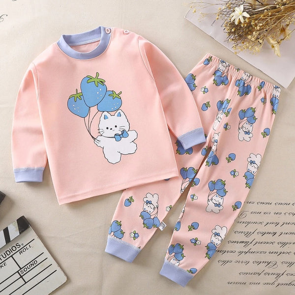 Toddler Kids Girl Longsleeve Sleepwear Set