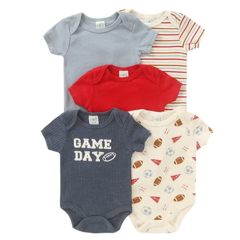 5-Piece Game Day Infant Baby Boy Bodysuit Set