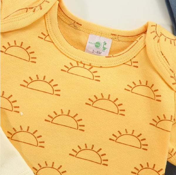 3pc Kind Little Human Infant Bodysuit Set