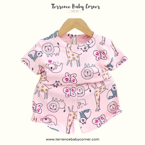 Toddler Kids Girl Cotton Tees & Short Set