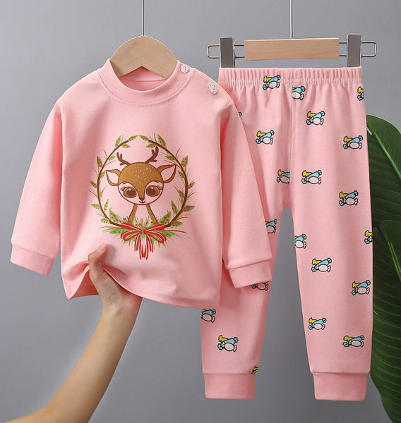 Toddler Kids Girl Longsleeve Sleepwear Set