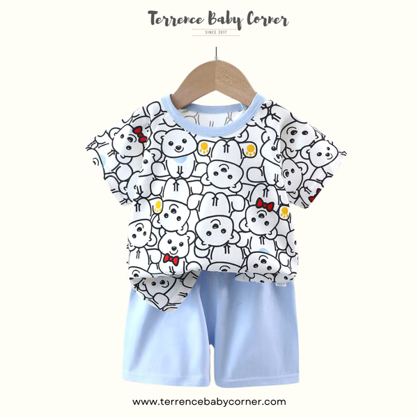 Toddler Kids Cotton Tees & Short Set