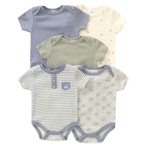5-Piece Baby Bear Infant Baby Bodysuit Set