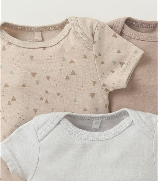 5pc Gray Elephant Infant Unisex Bodysuit Set