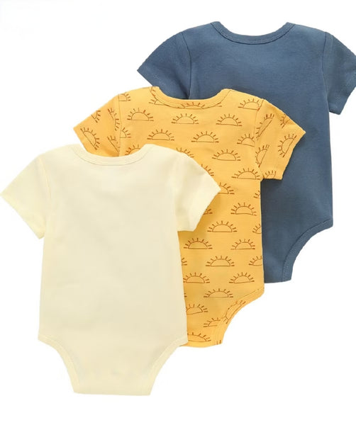 3pc Kind Little Human Infant Bodysuit Set