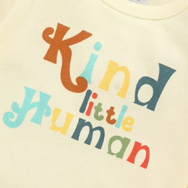 3pc Kind Little Human Infant Bodysuit Set