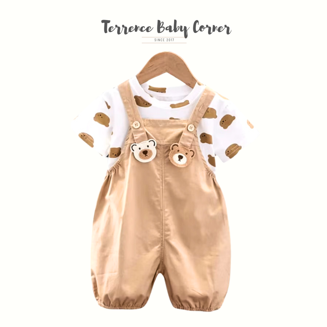 Toddler Kids Bear Jumper Set