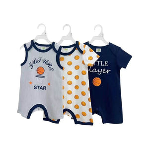 3pc Little Player Baby Rompers Set
