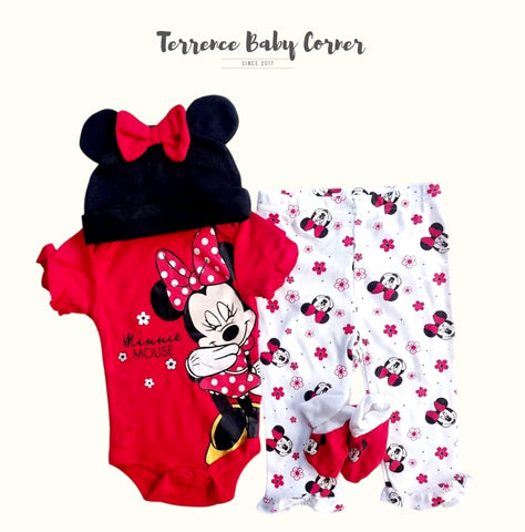 4pc Minnie Infant Clothes Girl Set