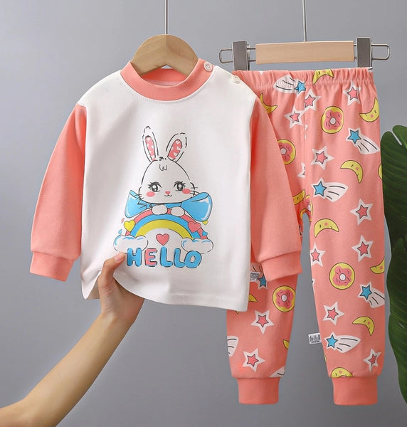 Toddler Kids Girl Longsleeve Sleepwear Set
