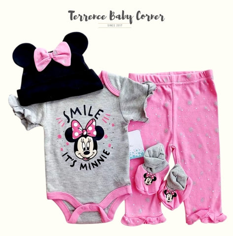 4pc It's Minnie Infant Girl Clothes Set