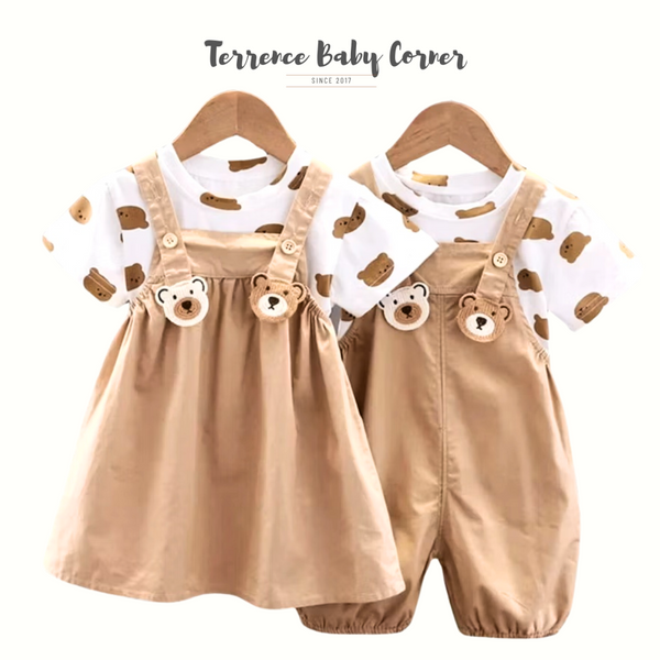 Toddler Kids Bear Jumper Set