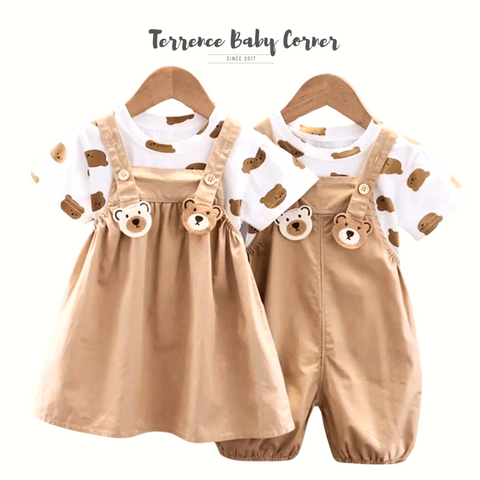 Toddler Kids Bear Jumper Set