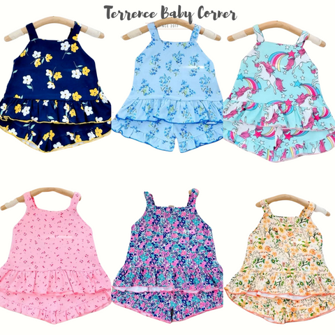 Infant Girl Toddler Kids Sleeveless Top Short Set