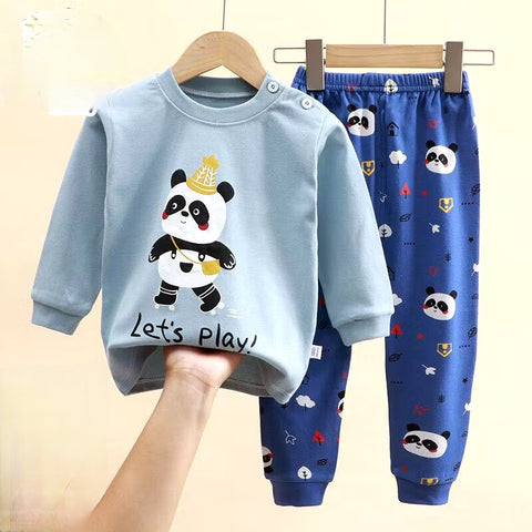 Panda Toddler Kids Baby Sleepwear Terno