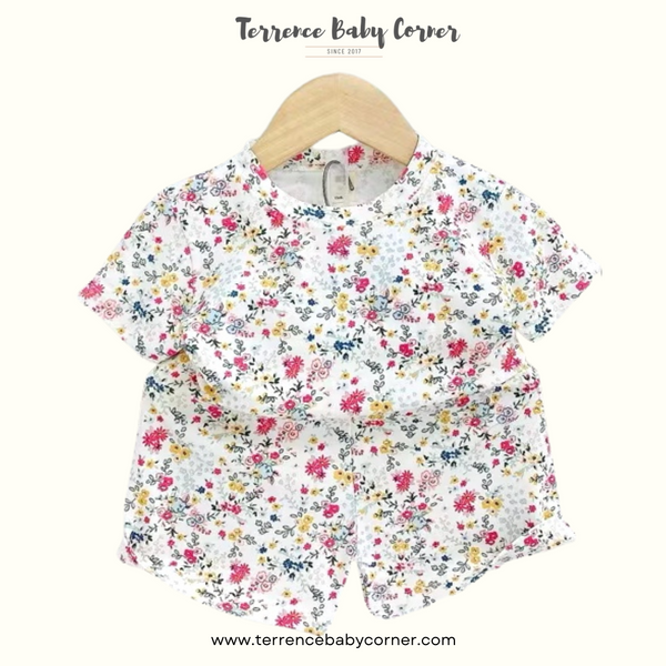 Toddler Kids Girl Cotton Tees & Short Set