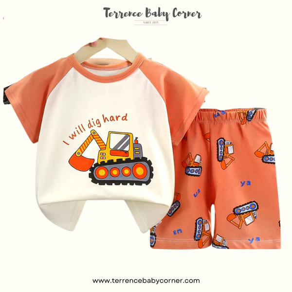 Toddler Kids Cotton Tees & Short Set