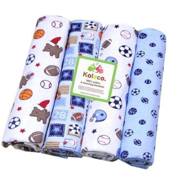 4pc Multipurpose Flannel Baby Blanket