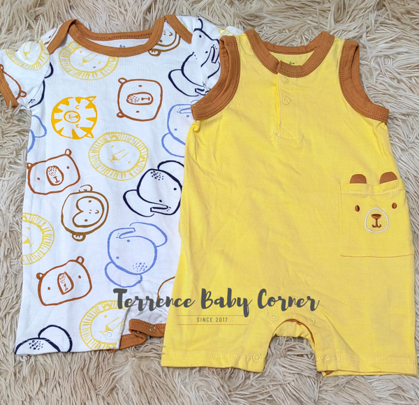 2piece Sleeveless Romper Set