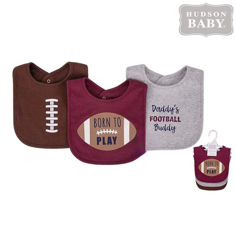 3pc Daddy's Football Buddy Bib Set