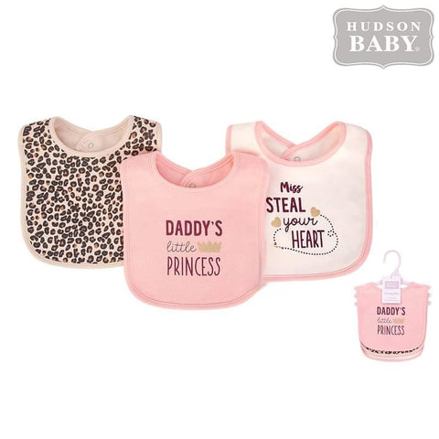 3pc Daddy's Little Princess Bib Set