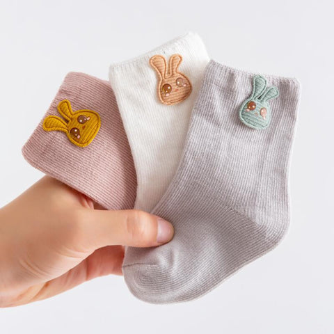 3-pairs Rabbit Baby Socks Set